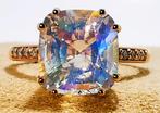 Ring - 18 karaat Roségoud, Labradoriet Regenboog 3,66ct -, Nieuw