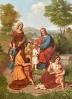 Josef Zink (1838-1907) - Christus segnet die Kinder, Antiek en Kunst