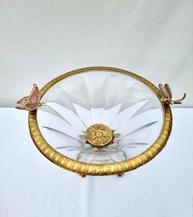 Plateau - Bronze, Cristal, Antiek en Kunst, Kunst | Designobjecten