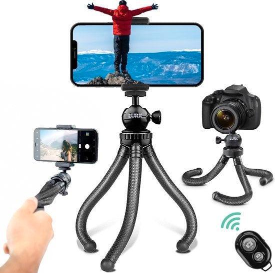 2dekans | LURK® 3 in 1 Flexibele Octopus Tripod statief voor, Audio, Tv en Foto, Fotografie | Statieven en Balhoofden, Ophalen of Verzenden