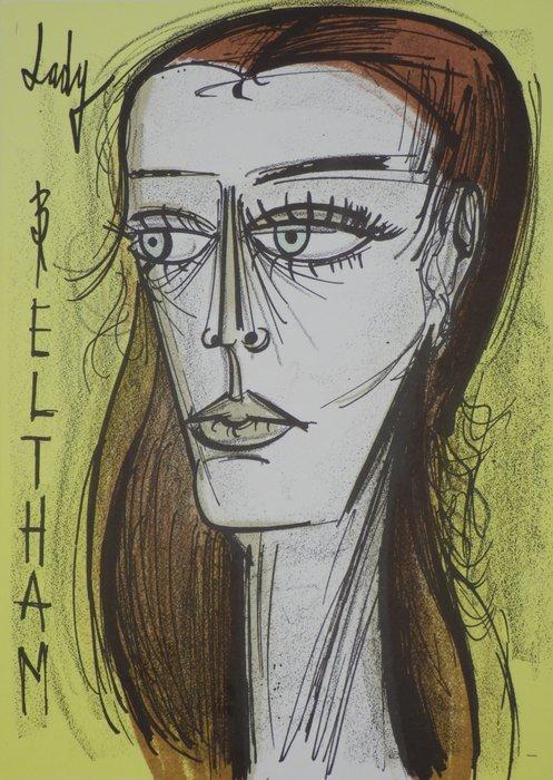 Bernard Buffet (1928-1999) - Lady Beltham (série Fantomas), Antiquités & Art, Antiquités | Autres Antiquités