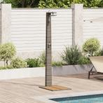 vidaXL Tuindouche Grijs 60x80x214 cm van Poly Rattan, Tuin en Terras, Verzenden, Nieuw