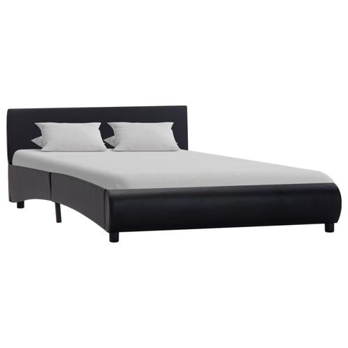 vidaXL Bedframe kunstleer zwart 140x200 cm, Huis en Inrichting, Slaapkamer | Bedden, Nieuw, Verzenden