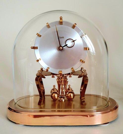 Pendule 400 jours - Kundo - ovale - laiton, verre - Seconde, Antiquités & Art, Antiquités | Horloges