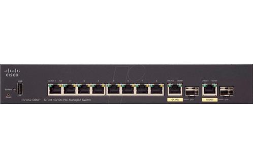 Cisco SF352-08MP Switch, Informatique & Logiciels, Commutateurs réseau, Enlèvement ou Envoi