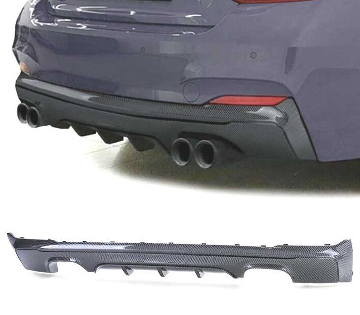DIFFUSEUR BMW F22 F23 13- CARBONE LOOK M PERFORMANCE DOUBLE, Auto-onderdelen, Carrosserie, Verzenden