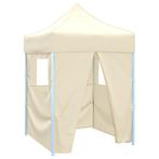 Klap Tent 2x2m Creme | Tweede Kansje | Nu Kopen! (partytent), Tuin en Terras, Partytent, Minder dan 4 meter, Nieuw, Opvouwbaar