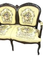 Canapé - Bois, Tissu - canapé deux places