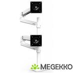 Ergotron LX Series Dual Stacking Arm 40  Klem Wit, Verzenden