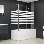 vidaXL Enclos de bain 120x68x130 cm verre trempé rayures, Bricolage & Construction, Sanitaire, Verzenden, Neuf