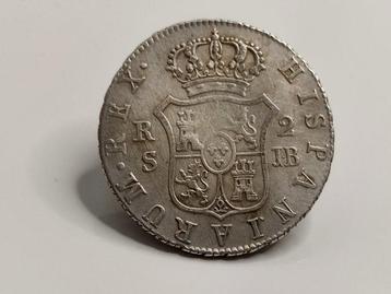 Spanje. Fernando VII. 2 Reales 1828 Sevilla JB