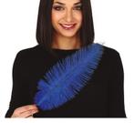 Blauwe Struisvogelveren 40cm 12st, Verzenden