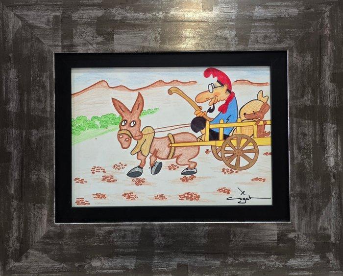 Xavier Cugat (1900-1990) - El pequeño viaje, Antiek en Kunst, Kunst | Schilderijen | Modern