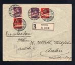 Zwitserland 1919 - Paren op aangetekende brief - Gratis, Gestempeld