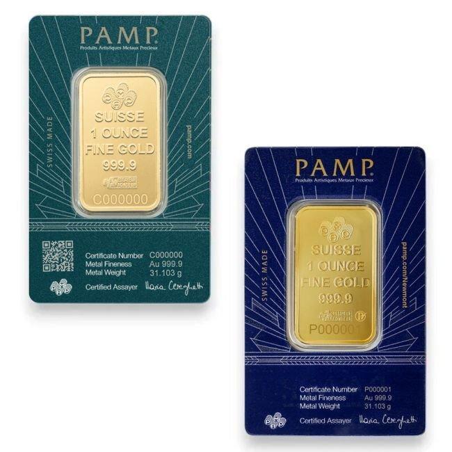 1 Troy Ounce - Goud - 1 oz 9999 Gold Bar PAMP Suisse Lady of, Postzegels en Munten, Edelmetalen en Baren