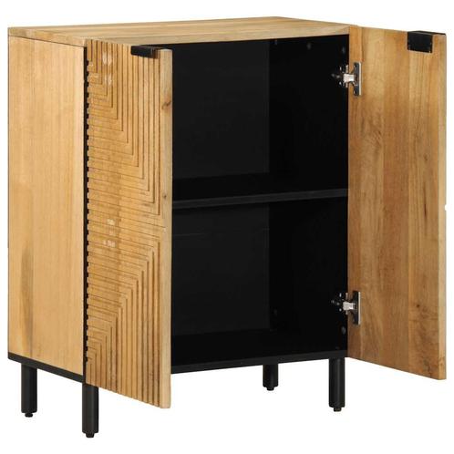 vidaXL Dressoir 60x33x75 cm massief mangohout bruin, Huis en Inrichting, Kasten | Overige, Nieuw, Verzenden