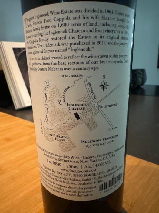 2019 Inglenook Rubicon - Napa Valley, Rutherford - 1 Fles, Verzamelen, Wijnen
