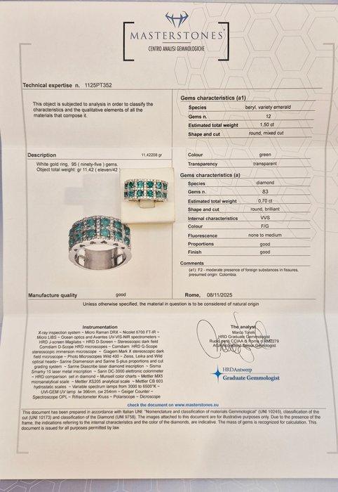 Ring - 18 karaat Witgoud, Bijoux, Sacs & Beauté, Bagues