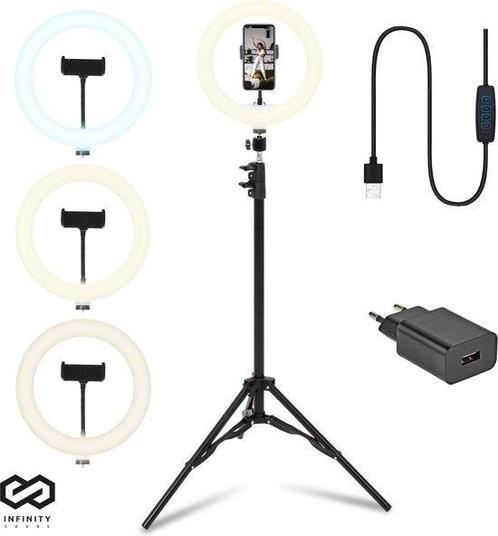 2eChoix | Infinity Goods Ring Light With Tripod - LED - 3, Audio, Tv en Foto, Overige Audio, Tv en Foto, Ophalen of Verzenden