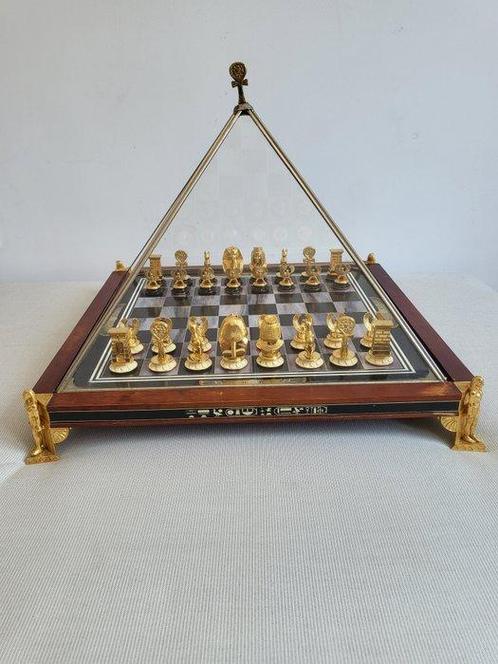 Franklin Mint - Jeu déchecs - Tutankhamun Luxury Chess Set, Antiek en Kunst, Curiosa en Brocante