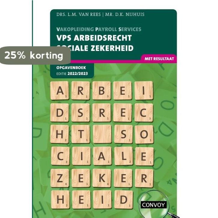 2022-2023 / VPS Arbeidsrecht Sociale Zekerheid / Opgavenboek, Boeken, Studieboeken en Cursussen, Nieuw, Verzenden