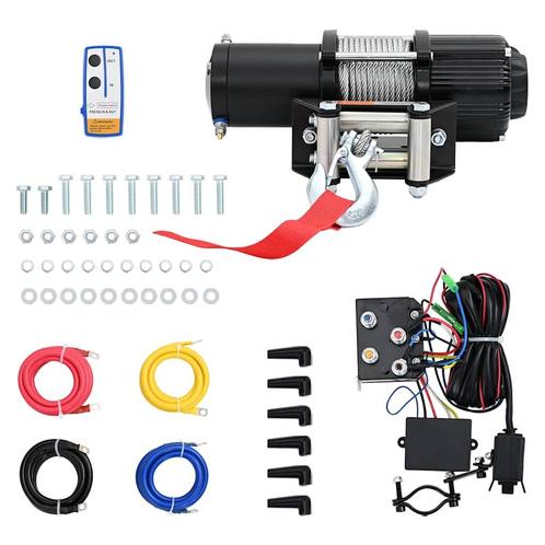 vidaXL Lier elektrisch 12 V 4.500 lbs 2.040 kg met, Doe-het-zelf en Bouw, Lieren en Takels, Nieuw, Verzenden