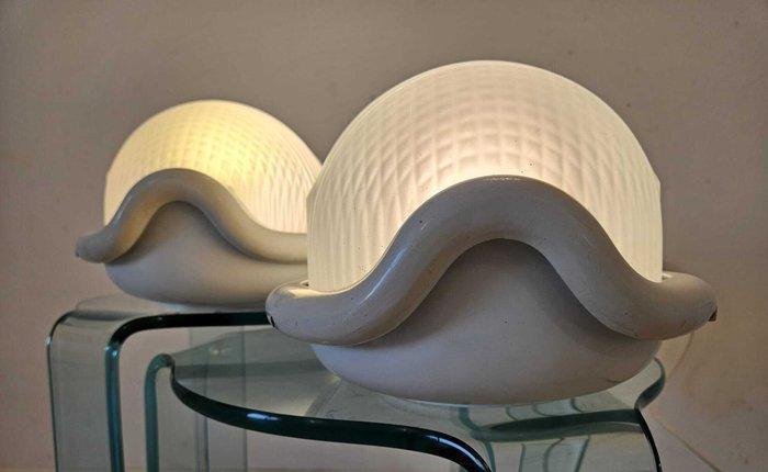 Flos - Achille Castiglioni - Noce - Wandlamp (2) - Opaline, Antiquités & Art, Antiquités | Éclairage