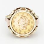 Ring - 14 karaat Geel goud, Roségoud