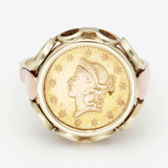 Ring - 14 karaat Geel goud, Roségoud, Bijoux, Sacs & Beauté, Bagues