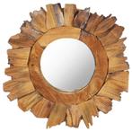 vidaXL Miroir mural 40 cm Teck Rond, Maison & Meubles, Accessoires pour la Maison | Miroirs, Verzenden, Neuf