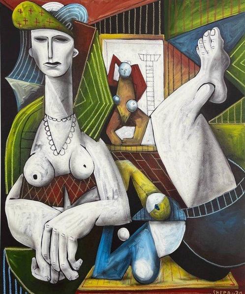 SKEPA (1978) - Femmes d’Alger, Antiek en Kunst, Kunst | Schilderijen | Modern