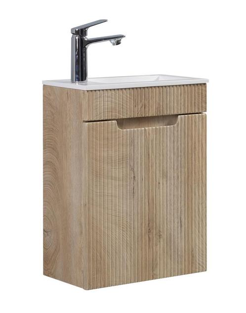 Toiletmeubel Thermis 40 x 22 cm Licht Eiken Fonteinmeubel, Doe-het-zelf en Bouw, Sanitair, Nieuw, Verzenden