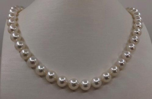 Collier Perles Akoya certifiées ALGT - 9,0 x 9,4 mm, Handtassen en Accessoires, Kettingen