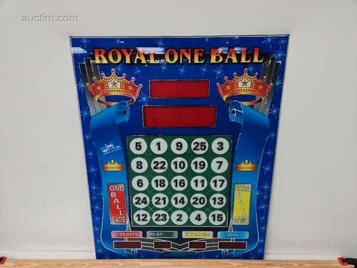 Frontplaat bingo/gokautomaat Wimi Royal One ball, Diversen, Overige Diversen, Ophalen