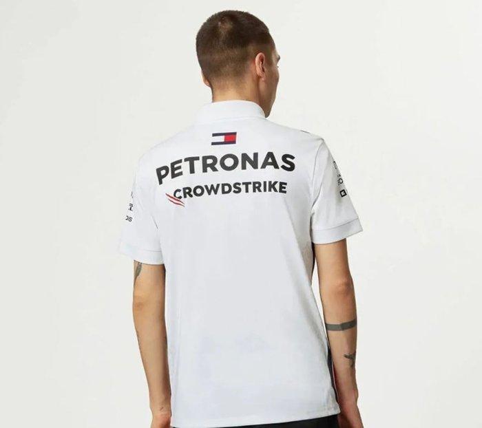 Mercedes Official AMG Petronas F1 Team White Driver Polo L -, Collections, Marques automobiles, Motos & Formules 1