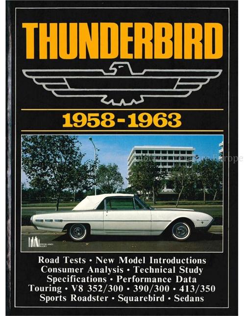 FORD THUNDERBIRD 1958-1963 (BROOKLANDS), Livres, Autos | Livres