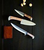 Set of THREE, Hand-Forged with Old and TWISTED Steel,, Antiek en Kunst, Antiek | Keukengerei