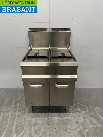 RVS Hobart Dubbele Friteuse 2 x 14 liter GAS Horeca beschikbaar voor biedingen