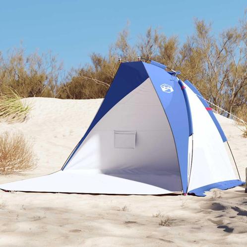 vidaXL Strandtent 268x223x125 cm 185T polyester azuurblauw, Caravans en Kamperen, Tenten, Nieuw, Verzenden