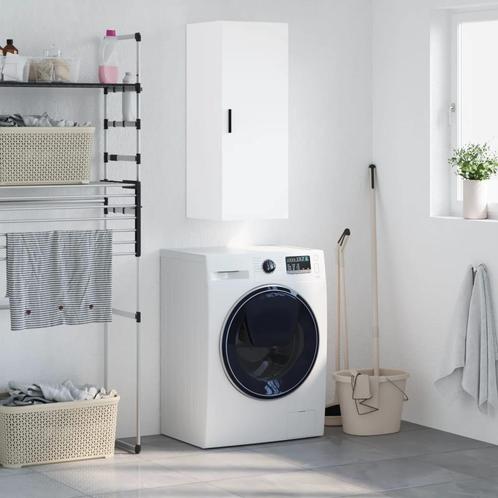 vidaXL Hangkast 34,5x34x90 cm wit, Huis en Inrichting, Kasten | Dressoirs, Nieuw, Verzenden