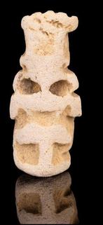 Oud-Egyptisch Oud Egyptische Faience Bes Amulet - 3.2 cm