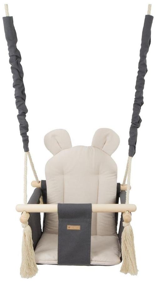 Natuurlijke baby schommel van katoen en hout - ecologisch..., Kinderen en Baby's, Speelgoed | Buiten | Speeltoestellen, Schommel