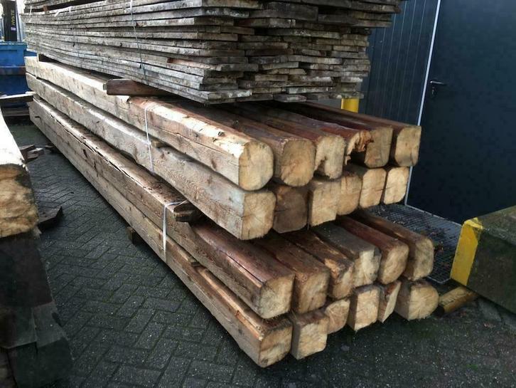 Te koop 6 meter lange gebruikte gebinten grenen  180x200, Doe-het-zelf en Bouw, Hout en Planken, Grenen, 300 cm of meer, 50 mm of meer