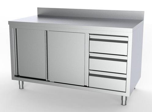 700 Werktafel Schuifdeuren Laden Rechts Met Rand 2000 | Comb, Zakelijke goederen, Horeca | Keukenapparatuur, Ophalen of Verzenden