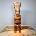 Tiki en bois statue Polynésie Tahiti - sculptuur -