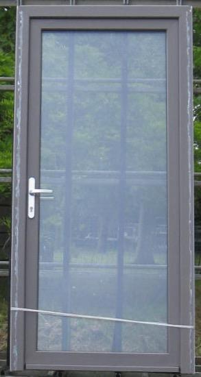 pvc buitendeur , achterdeur , deur 107 x 223 wit/kwartsgrijs beschikbaar voor biedingen