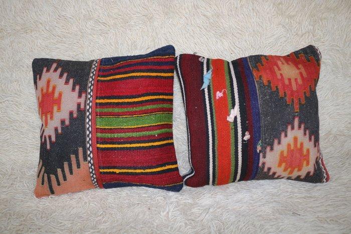 Twee patchwork - Kussen, Antiek en Kunst, Kunst | Designobjecten