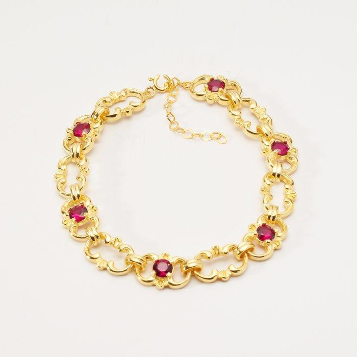 Zonder minimumprijs - Armband - 8 karaat Zilver, Geel goud -, Bijoux, Sacs & Beauté, Bracelets