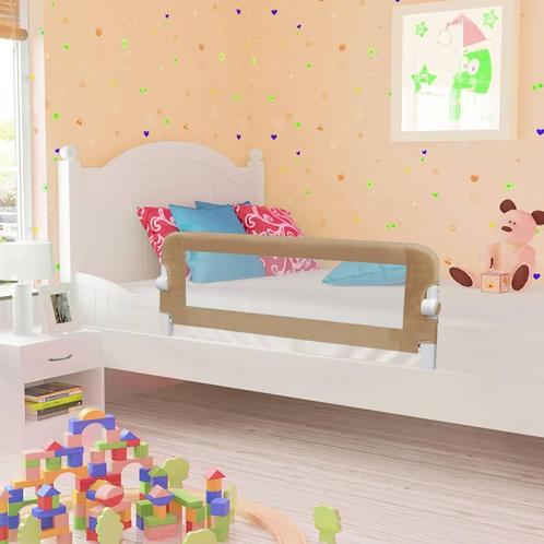 vidaXL Bedhekje peuter 102x42 cm polyester taupe, Kinderen en Baby's, Traphekjes, Nieuw, Verzenden