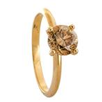 Zonder minimumprijs - Ring - 14 karaat Geel goud - 1.52ct.